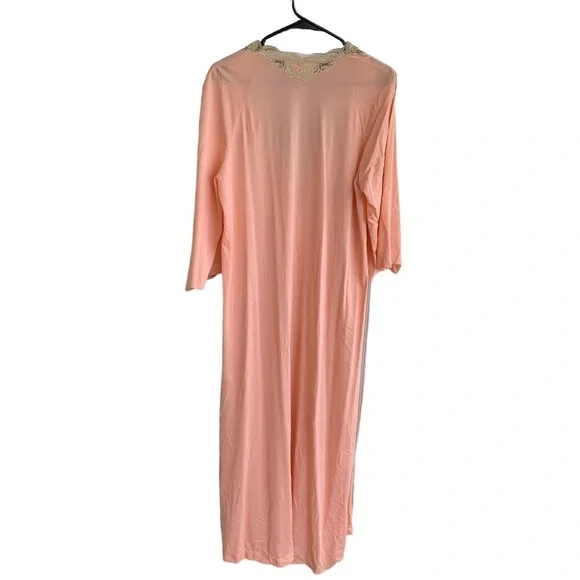 Vintage Vanity Fair Lingerie Nightgown Robe Peignor Set Women 36 Ladies Lace